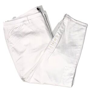 NWT Lauren Ralph Lauren White Cotten Stretch 4 Pockets Pants Equestrian Size 22W